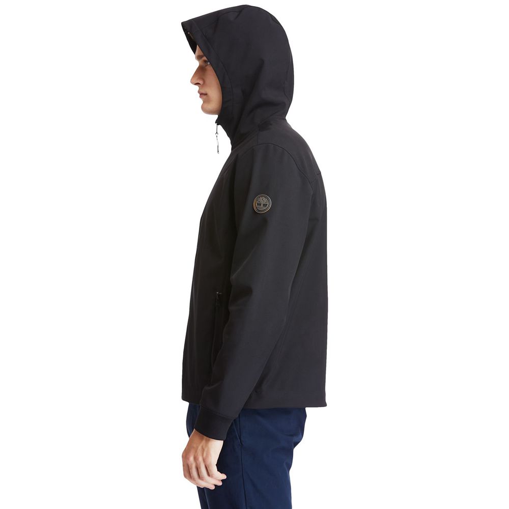 Timberland Μπουφαν Ανδρικα Μαυρα - Mt. Waumbeck Hooded Softshell - Greece 3210748-YW